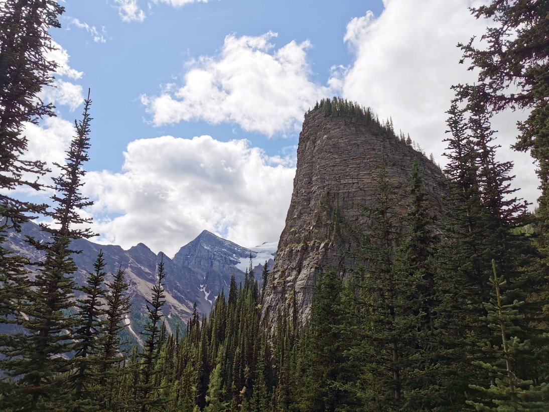 Devils Thumb from Lake Agnes Devils Thumb from Lake Agnes