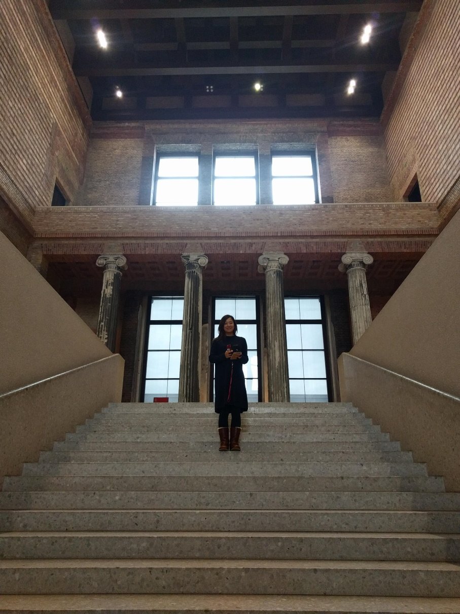 JJ on stairs