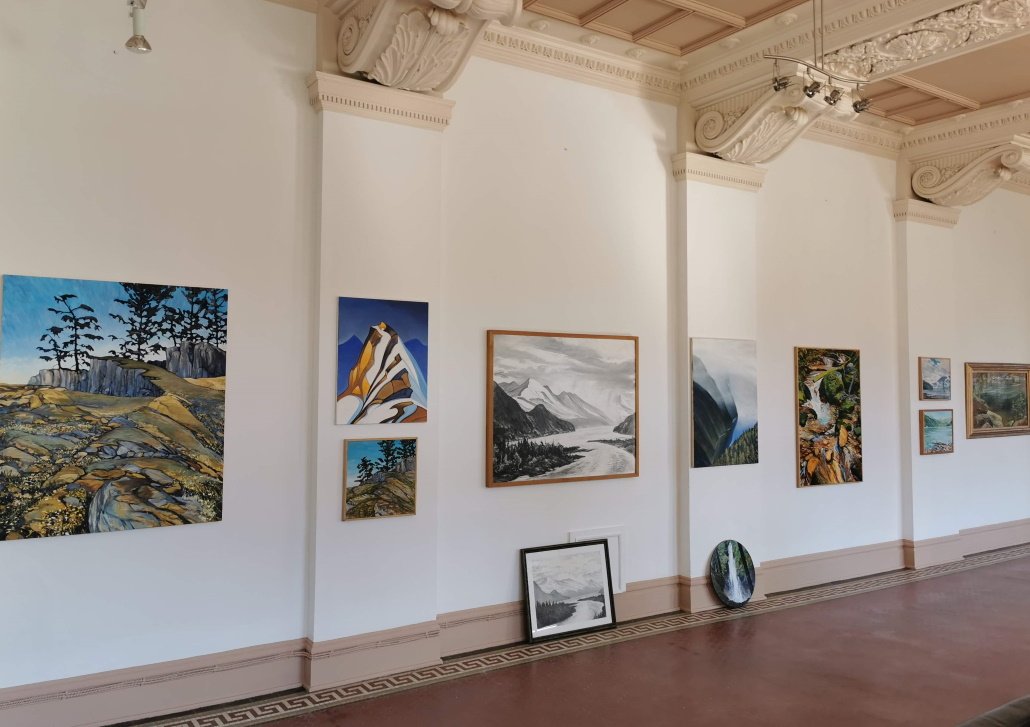 Here a picture of his gallery Rossland gallery