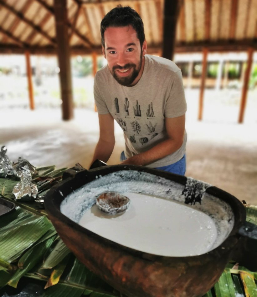 Preparing coconut cream coconut milk
