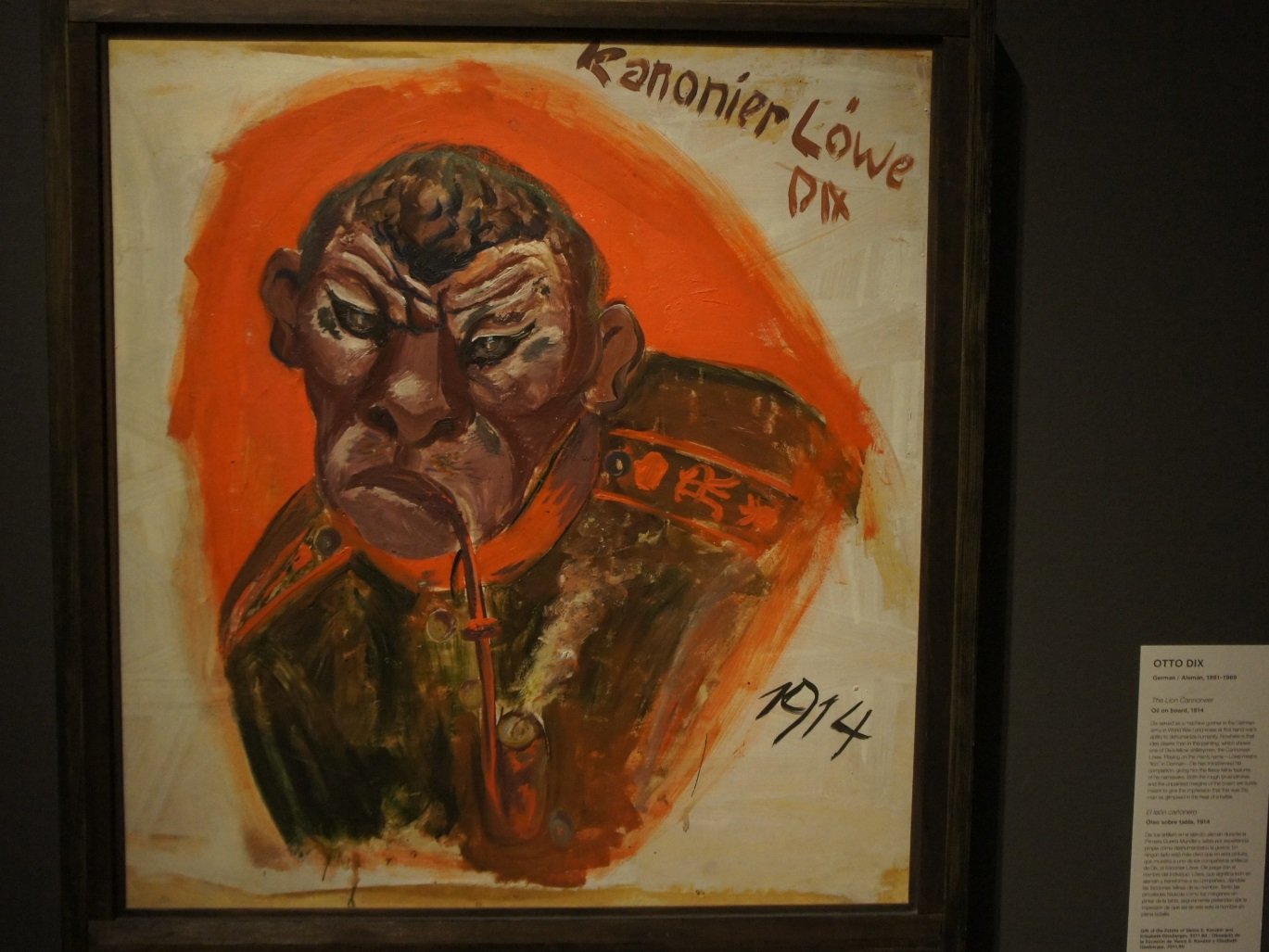 Painting of Otto Dix - a famous German artist Dix