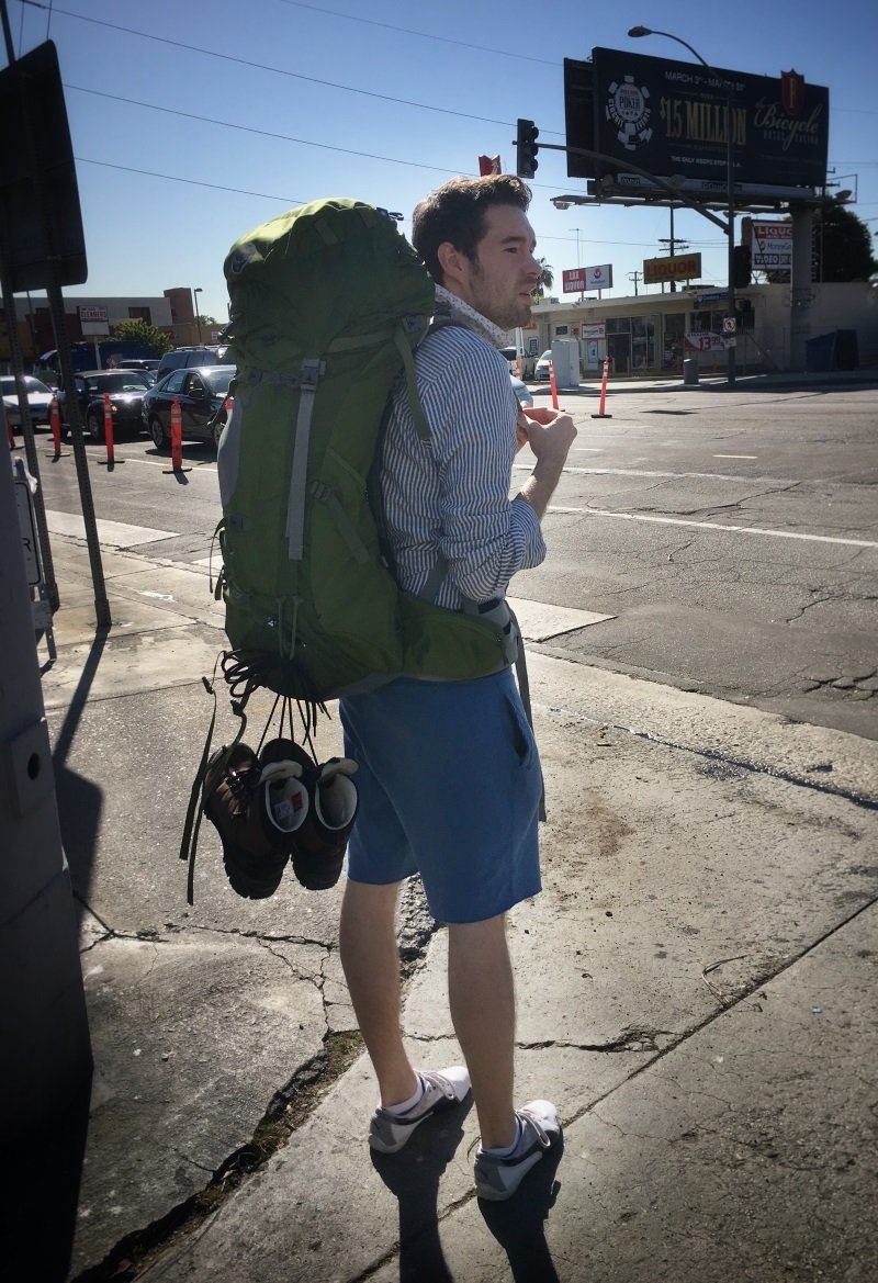 Alex with Backpack