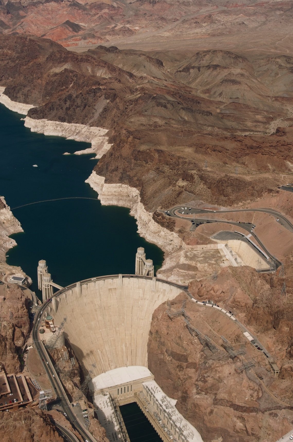 Here the Hoover Dam again, this time from birdview Hoover Dam