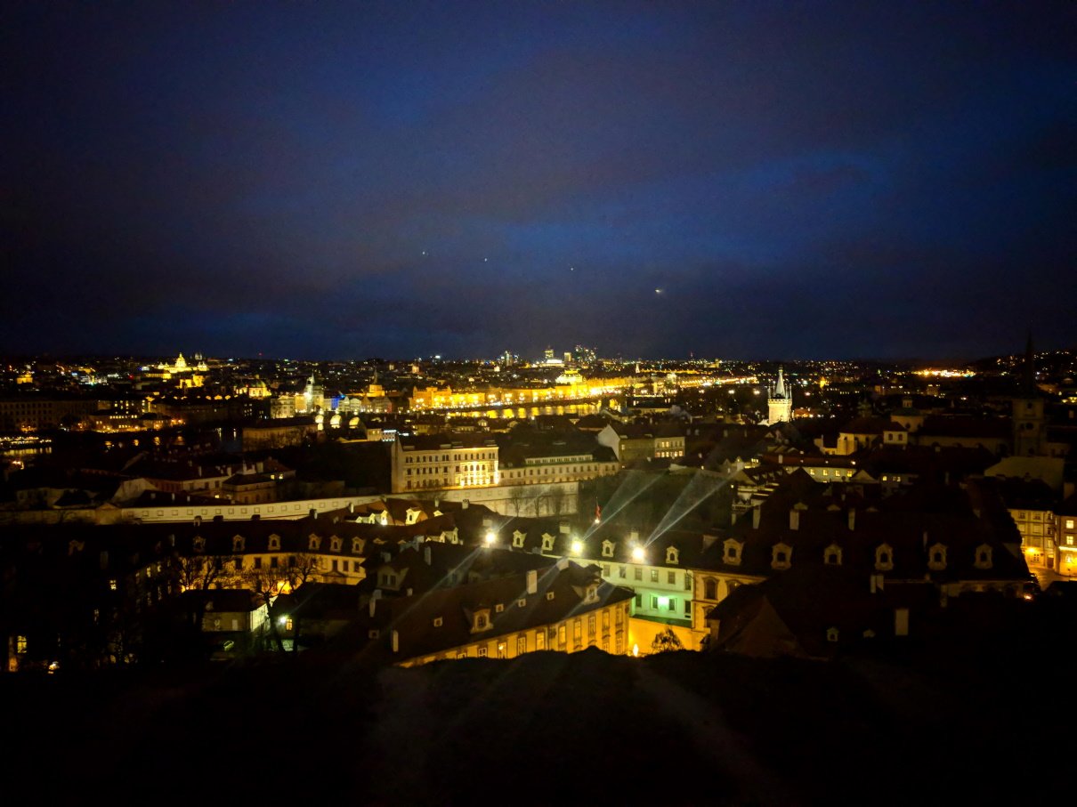 Prague at night