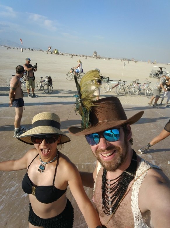 Yes, we're actually roller- and inline skating in the middle of the desert! skating
