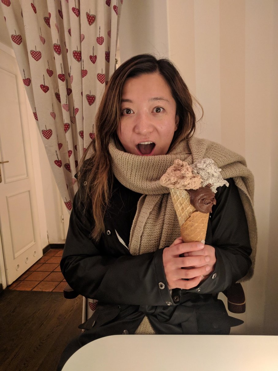 To celebrate the day we go some ice cream JJ