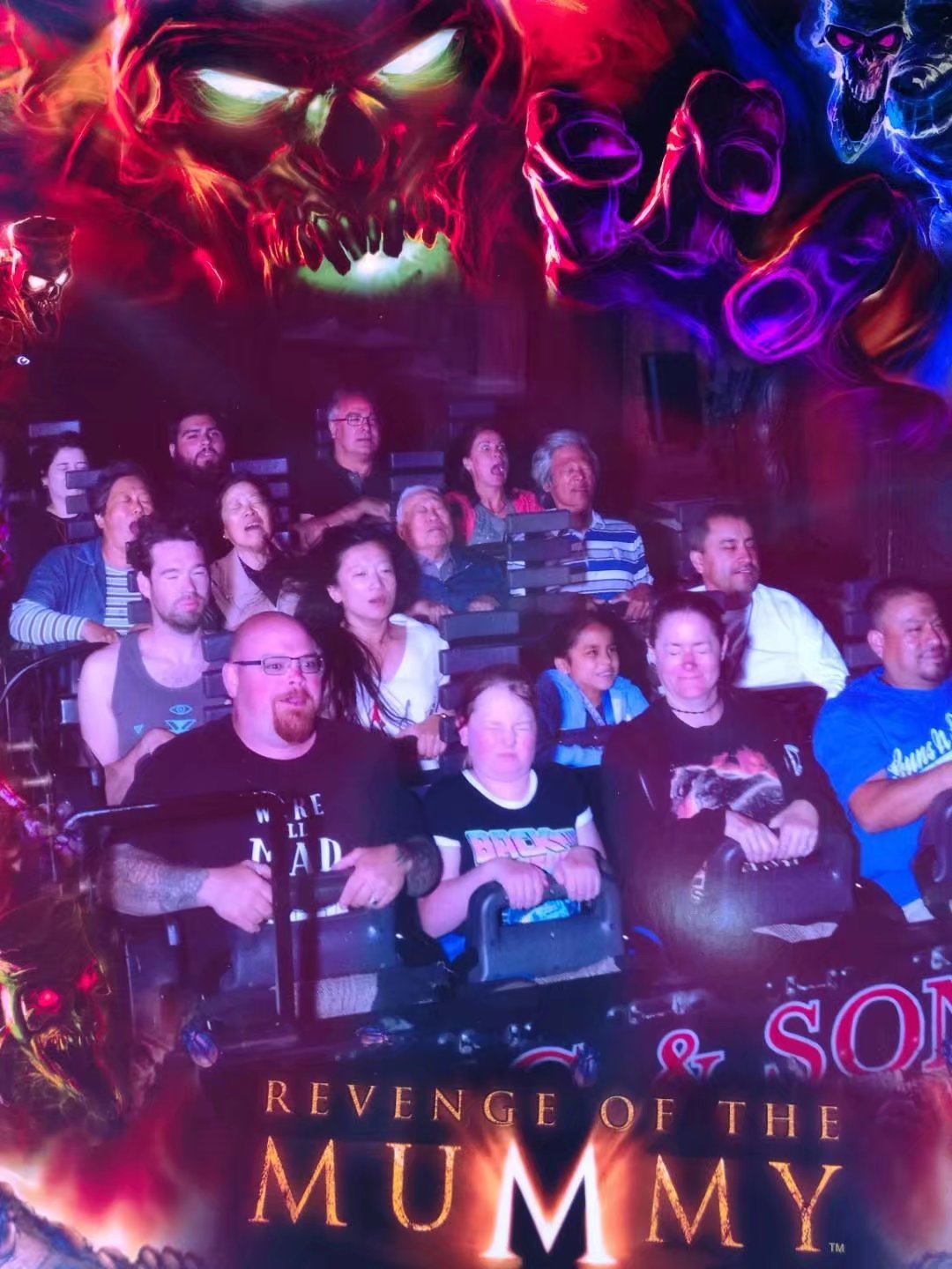 Props to JJs grandparents for taking the roller coaster with us. I dont think they know what they signed up for Roller Coaster