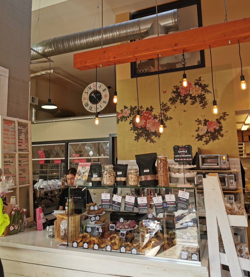 Stop at Gabi & Jules Handmade Pies and Baked Goodness coffe break