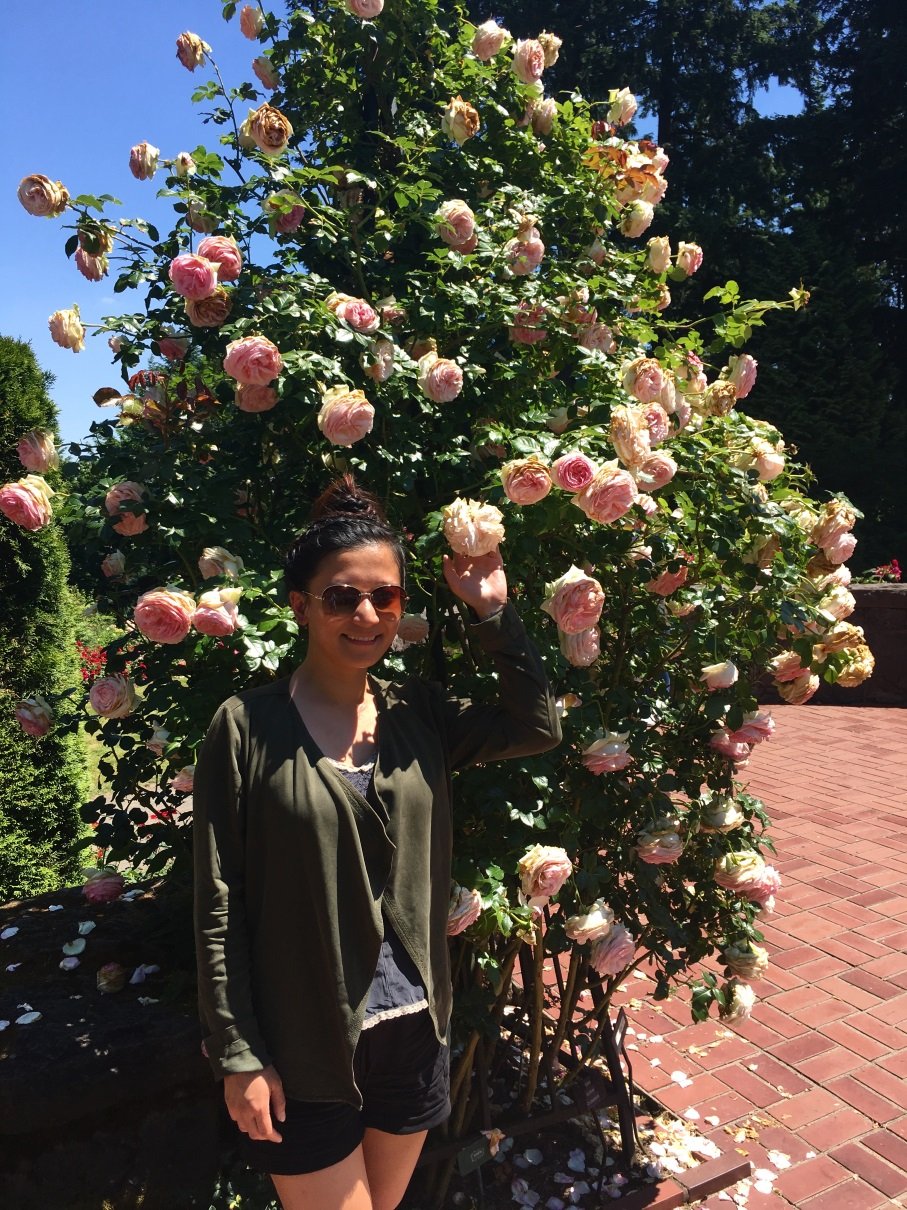 JJ with roses