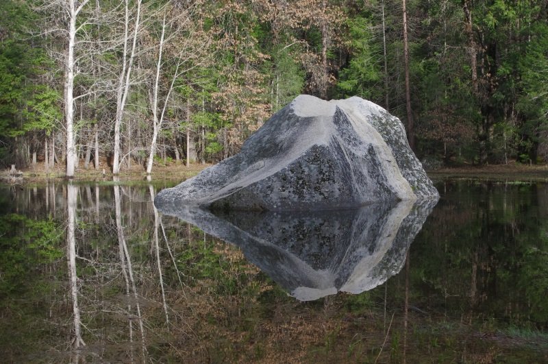 Stone in Mirror Lake