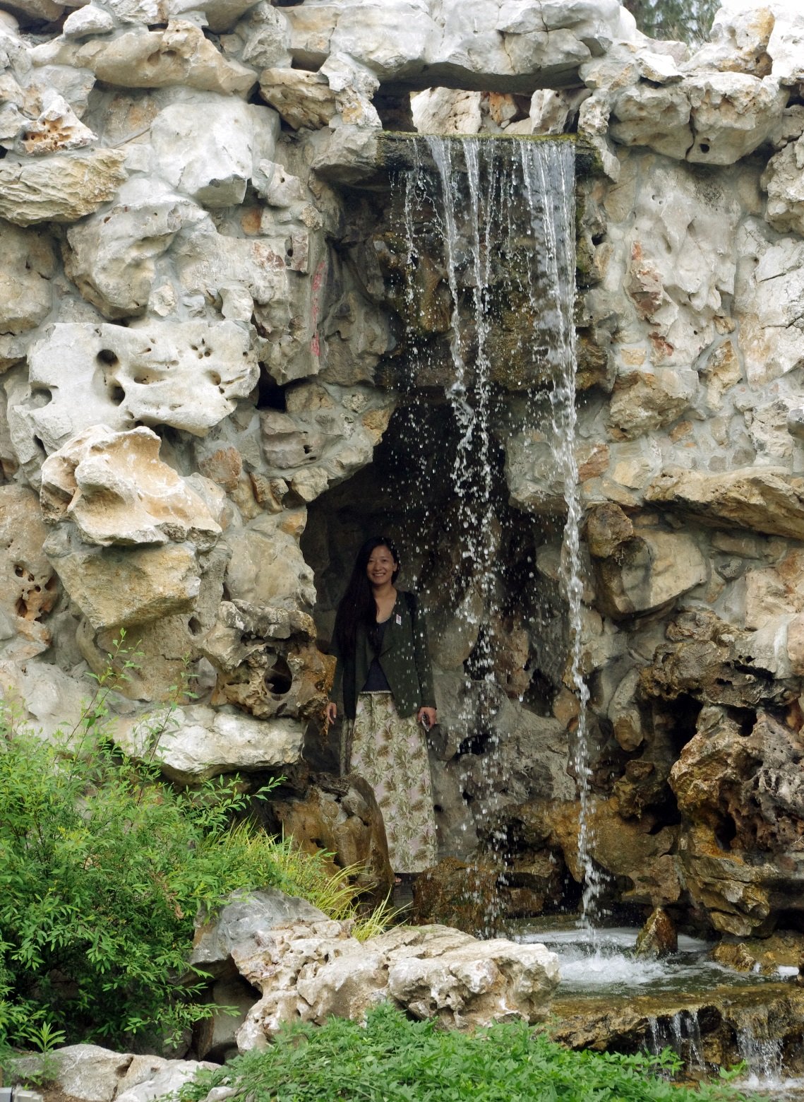Waterfall in Chinese Garden Waterfall