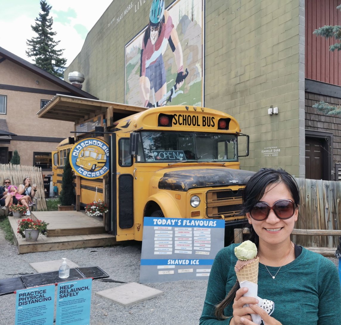 The name says it all :) Old School Bus Ice Cream