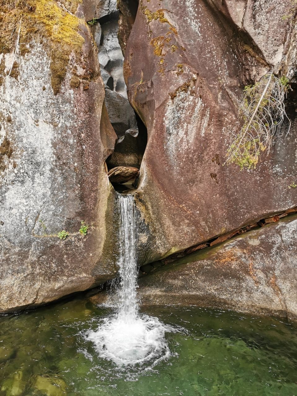 water out of hole