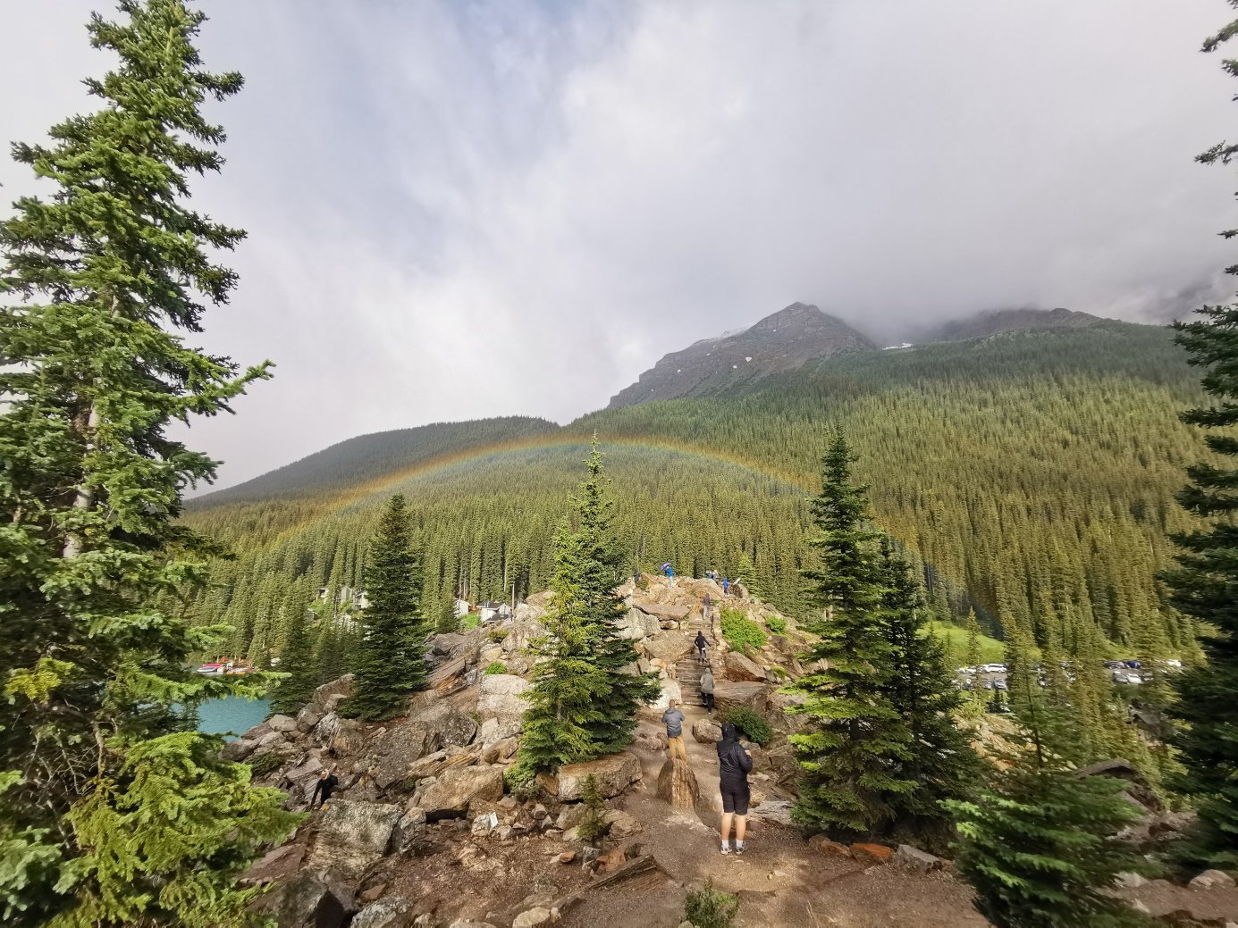 Moraine Lake rainbow