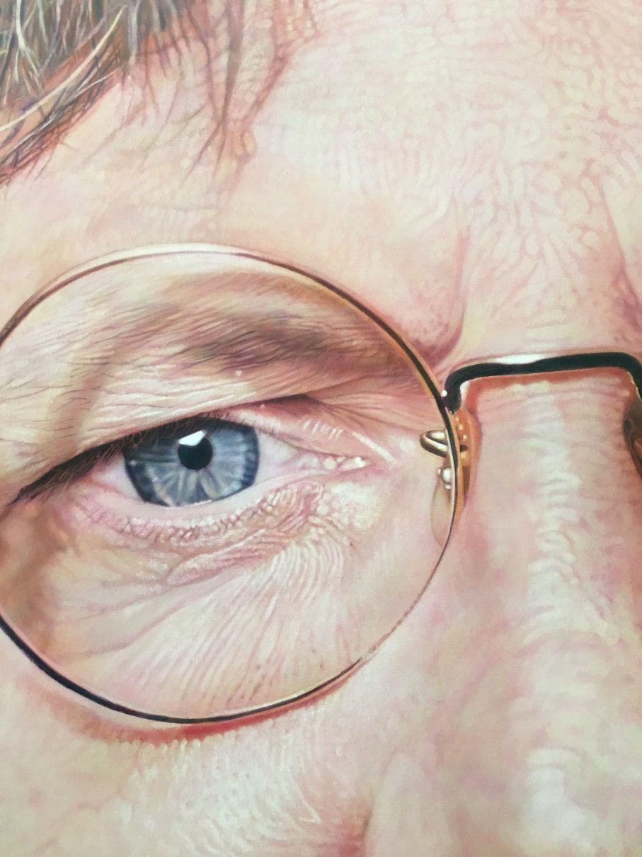 Realistic drawing with an incredible amount of detail face